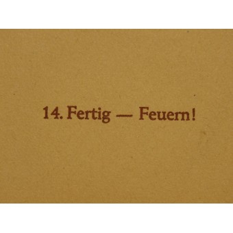 Kriegszeit-Reproduktion Fertig-Feuern! von Fritz Brauner. Espenlaub militaria